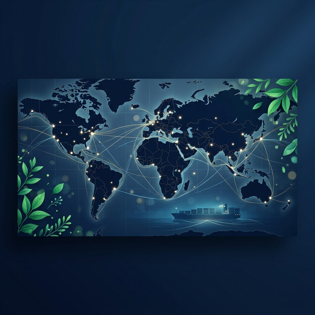 AirSea India Logistics and Nature Background